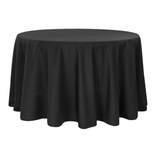 Black Round Tablecloth Rental Woodbridge