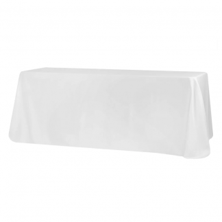 White Rectangular Tablecloth Rental NJ