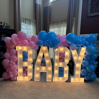 Marquee Letters "Baby"