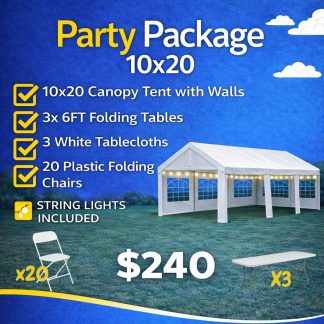Tents Party Package (10x20)